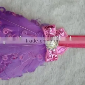 Wholesale Feather Headband Vintage Headband Nagorie Feather Headband thumbnail-2