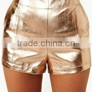 Smokin 'hot Big Feeling Space Rose Metal Color High Waist Lederhosen thumbnail-1