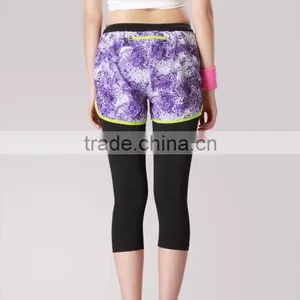 Hot Sale Crossfit High Waist Printed Shorts Sports (Wear) Gym Ladies Tights thumbnail-4