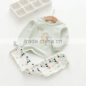 Casual Style Soft Printing Two Pieces Set Cotton Girl Pajamas thumbnail-3
