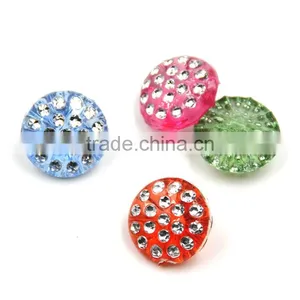 Colorful 12.5mm Garment Button With Rhinestone Fashion Buttons For Clothes thumbnail-2