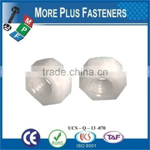 Made in Taiwan Black Metric Nylon Hex Natural Finsh Jam Plastic Hex Nut thumbnail-1
