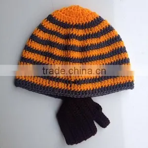 100% Acrylic Funny Knitted Men's Winter Ski Face Mask Beard Beanie Hat thumbnail-5