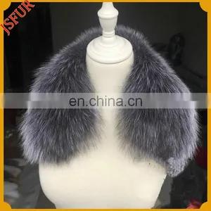 Deyed Fur Premium Unisex Real Fur Collar Fox Collar For Coat thumbnail-3