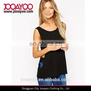 Open Sides Strap Detail Sexy Tank Tops thumbnail-1