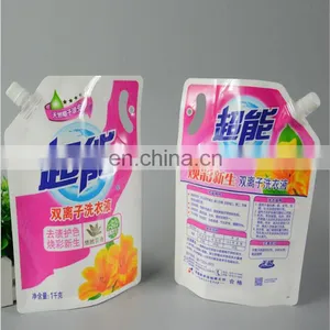 Factory Wholesale 1kg Laundry Liquid Detergent Spout Pouch for Automatic Filling Line Packing With Colorful Printing thumbnail-4