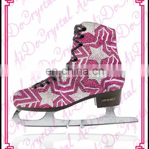Aidocrystal Exclusive Design Crystal Covered Ice Dancing Shoes,ice Skating Shoes thumbnail-5