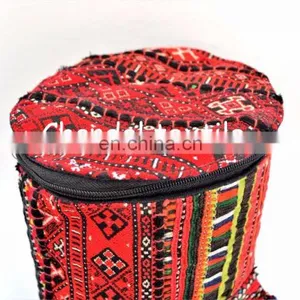 Banjara Yoga Mat Bag - One of a Kind - Handmade With Antique Ethnic Style Yoga Bag Yoga Met Bag Ethnic Hand Embroidered Vintage thumbnail-3