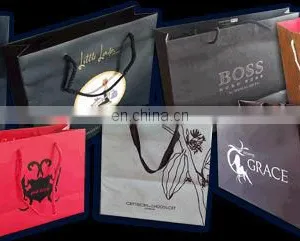 Kraft Multi Color Paper Bag With Rope Handle thumbnail-1