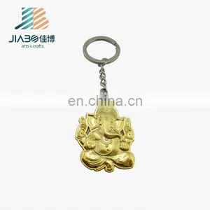3D Buddha Custom Gold Plating Keychain for Wholesale thumbnail-1