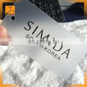 Clothing Plastic Hang Tags Semi Clear Pvc Tag for High Quality Garment Brand Name Swing Tags Custom Logo thumbnail-4