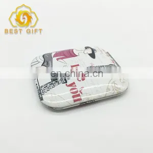 Hot Selling Personalized ''Love You'' Printing Pocket Mirror For Women thumbnail-2