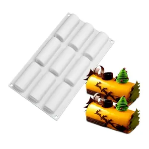 Free Sample Food Grade Heat Resistant Nontoxic Silicone Cake Mould Baking Mousse Pudding Mould Tool 9holes thumbnail-1