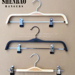 Wooden Pants Hanger Factory Direct Wholesale thumbnail-1