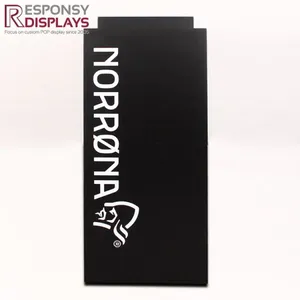 Custom-made Floor Standing Black MDF Clothing Display Stand thumbnail-2