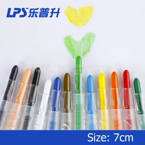 Art Painting Tools Multicolor Twist Up Oil Wax Crayon Pen Set With PP Box thumbnail-3