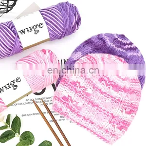 New Fashion Soft Feeling Crochet Yarn Acrylic Polyester Cotton Blended Knitting Yarn thumbnail-1