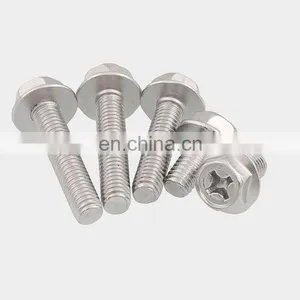 Metric Size Grade 8.8 Grade 10.9 Serraged Bolt Flange Stainless Steel M12 thumbnail-1