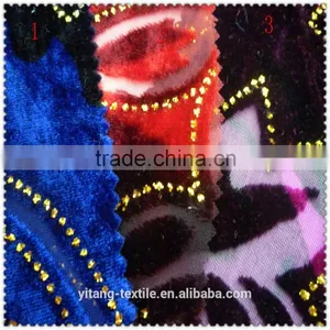 Burnout Velet Fabric With Glitter thumbnail-4