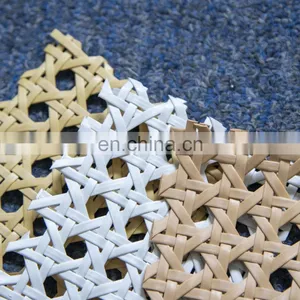 Factory High Quality Mesh Rattan Cane Webbing Roll Woven Synthetic Cane Bleashed Rattan Webbing thumbnail-5