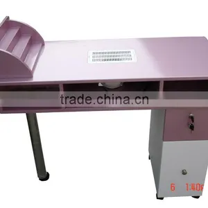 Beauty Pink Manicure Table Nail Salon Furniture With Suction thumbnail-1