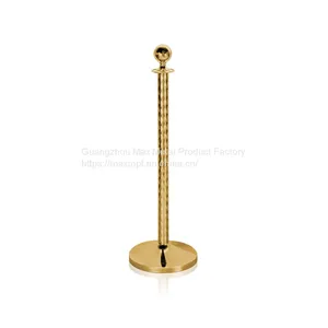 LG-M10 Thread Titanium Stainless Steel Crowd Control Rope Queue Barrier Poles thumbnail-1