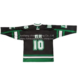 Custom Made Sublimated Ice Hockey Jerseys Youth Size Ice Hockey Jersey v Neck Hockey Jersey Nylon Fabric Custom Team Ice Hockey Jersey For Kids thumbnail-2