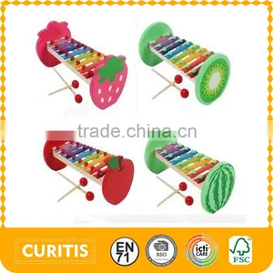 2016 Wholesale Musical Instruments Design for Kid Fruit Color Xylophone thumbnail-1