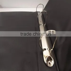 PU Leather A5 Embossed Printing D Shape 3 Ring Binder With Name Card Quality Choice thumbnail-4