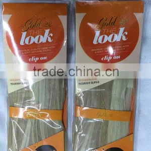 The Look Gold 22 Synthetic Hair Weave With Clips,7pcs Clips on 18" Weave,17clips/100g/pcs ,color P18-22 thumbnail-3