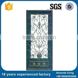 OEM Available Inexpensive Security Forged Iron Entry Doors thumbnail-6