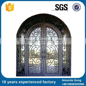 China New Product Wrought Iron Door Grill Design Designs thumbnail-2