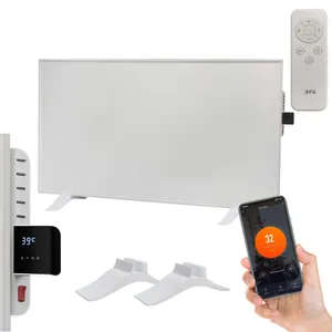 Low Power Smart Heater With WIFI Thermostat Room Carbon Crystal Heater Aluminum Frame Infrared Panel Heating thumbnail-1