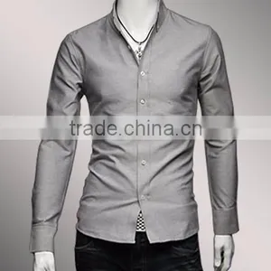 High Fashion Mens Shirt 65% Polyester 35% Cotton Shirt thumbnail-1