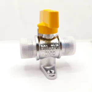 Double Outer Thread Base Ball Valve All Copper Gas Professional Valve Water Heater Switch thumbnail-1