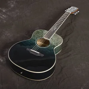Otis Solid Wooden Colorful Guitar AM-Blue 36inch Mini Guitar Travel Acoustic Guitar Manufacturer thumbnail-5