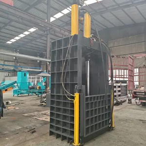 Vertical Hydraulic Cardboard Box Baling Press/Hydraulic Cans Waste Plastic Films Baler Machine thumbnail-4