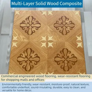 Environmentally Friendly E0 Grade Solid Wood Composite Flooring, Household Silent and Waterproof Flooring thumbnail-2