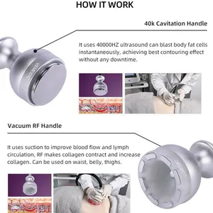 Portable 6-in-1 Cavitation Machine With Ultrasound & RF for Professional Fat Reduction and Skin Tightening thumbnail-2
