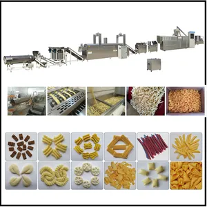 Jinan DG Automatic Extruded Fried Snack Food Wheat Flour Bugles Chips Making Machine/Production Line thumbnail-3
