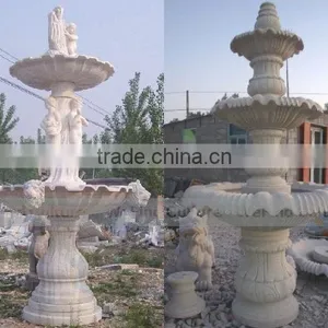 Artificial Landscape Round Stone Waterfall Fountain for Garden thumbnail-4