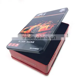 Metal Rectangular Electronic Storage Tin Cans thumbnail-1