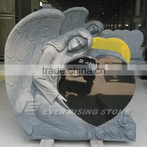 Black Granite Angel Headstones thumbnail-2