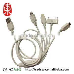 Universal 4 in 1 USB Charger Phone Multi Cable Charging Cord for Cell Mobile Phone thumbnail-1