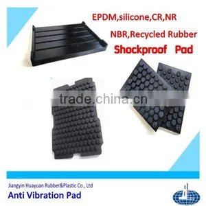 High Performance Solid (EPDM,silicone,CR,NR,NBR and Recycled Rubber) Profile Anti Vibration Rubber Pad thumbnail-1
