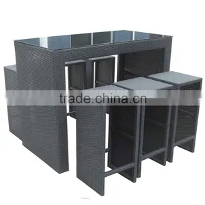 Modern Rattan Garden Patio Furniture PE Rattan Furniture Parts Bar Furniture Of Rattan thumbnail-2