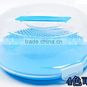 AN182 ANPHY Sealing PP Food Plastic Crystal Cover Round Cake Suitcase Carrying Box Snack Box Handle Max 10'' Cake Takeaway Pack thumbnail-6