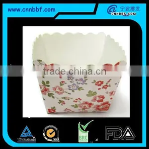 Greaseproof Paper Square Cake Cup for Muffin Cake With Customized Printing thumbnail-1