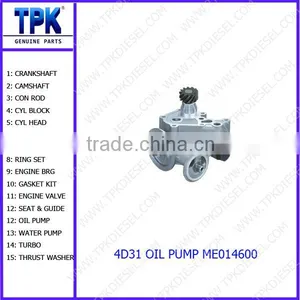 4D31 4D31T OIL PUMP ME017484 thumbnail-1