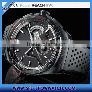 Mens Silicone Band Bigface Mens Sports Watch thumbnail-1